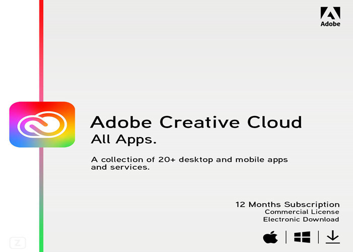 Adobe Creative Cloud tutti gli strumenti creativi di Adobe dei Apps più stoccaggio 100G una sottoscrizione di 12 mesi