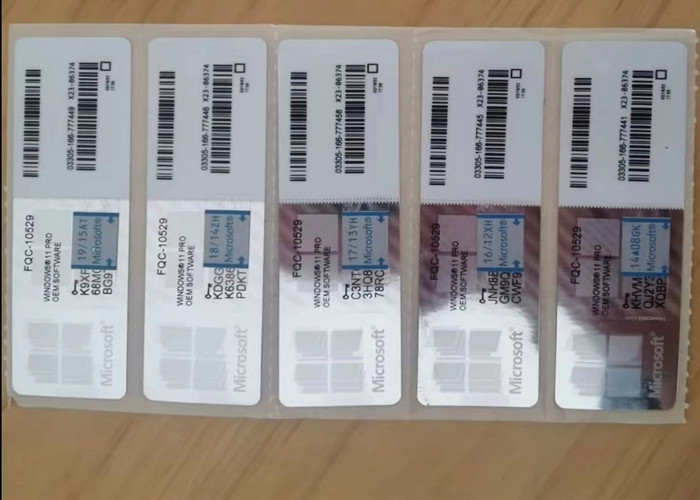 1,0 gigahertz Microsoft rosso vincono 11 pro/l'attivazione online globale dell'OEM autoadesivo chiave domestico della licenza