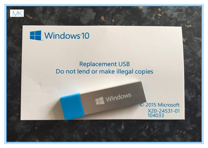Il sistema operativo di Microsoft Windows 10 USB 3,0 32/64 di versione completa FQC-08788 del bit vende al dettaglio sigillato