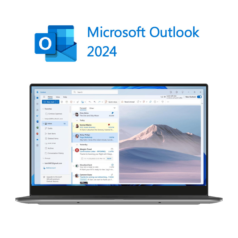 Piattaforma Windows/Mac Microsoft Office 2024 Home and Business con prestazioni migliorate
