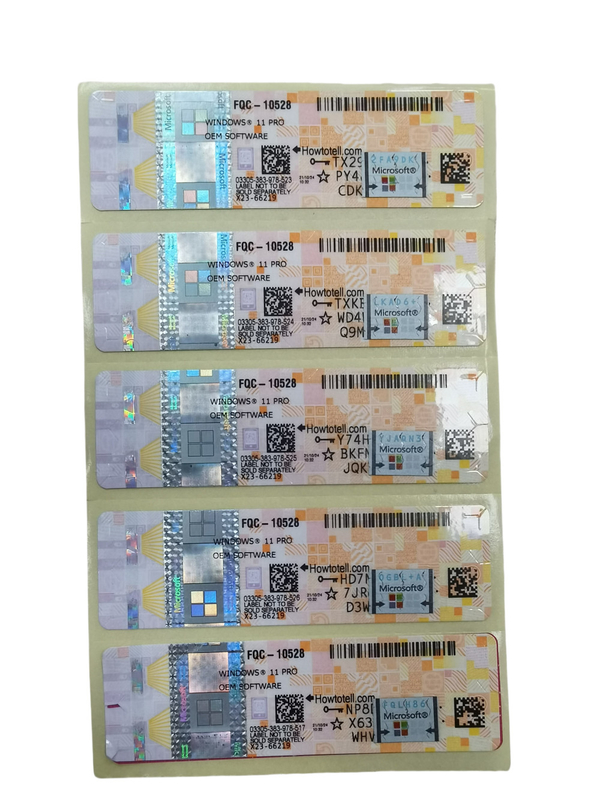 Supporto di più lingue Microsoft Windows 11 Professional Almeno 64 GB di spazio di archiviazione Compatibile con Windows