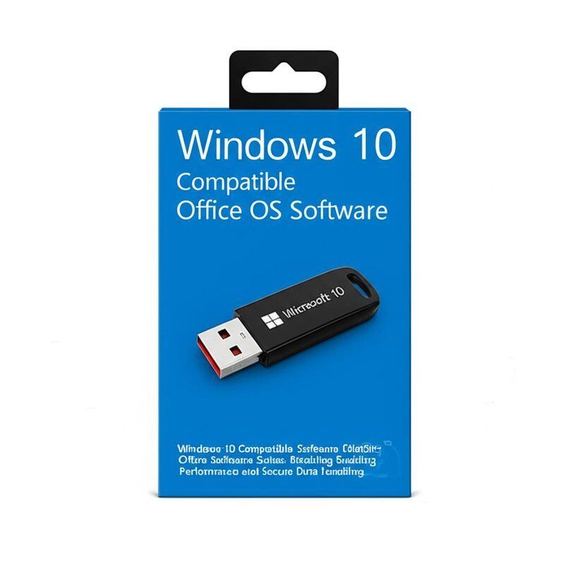 Windows 10 Software di sistema operativo per computer compatibile con suite di software per ufficio che consentono prestazioni e gestione sicura dei dati