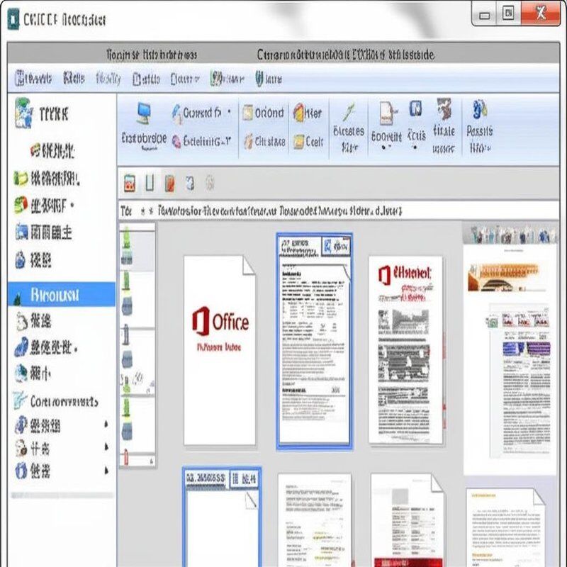 Software Microsoft Windows con Blocco note come editor di testo predefinito e suite software Office avanzate per l'elaborazione di documenti