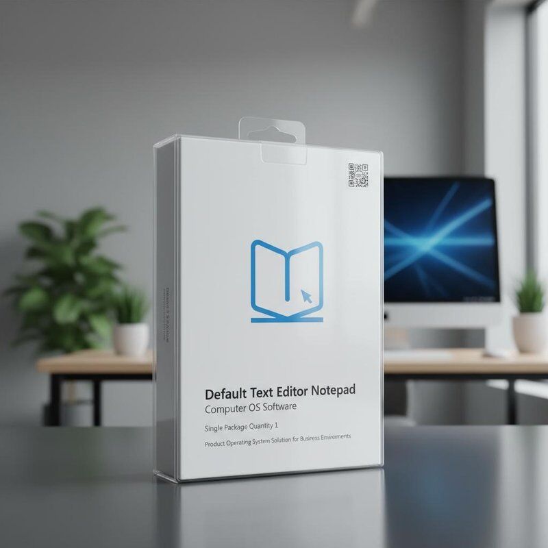 Editore di testo predefinito Blocco appunti Software del sistema operativo del computer Pacchetto unico Quantità 1 Soluzione del sistema operativo del prodotto per ambienti aziendali